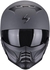 Scorpion EXO-Combat II Graphite Open Face Helmet - Dark Grey