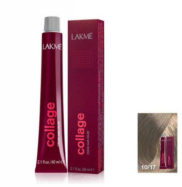 Lakme Collage Cream Hair Colour 10/17 Blue Ash Platinum Blonde 60ml