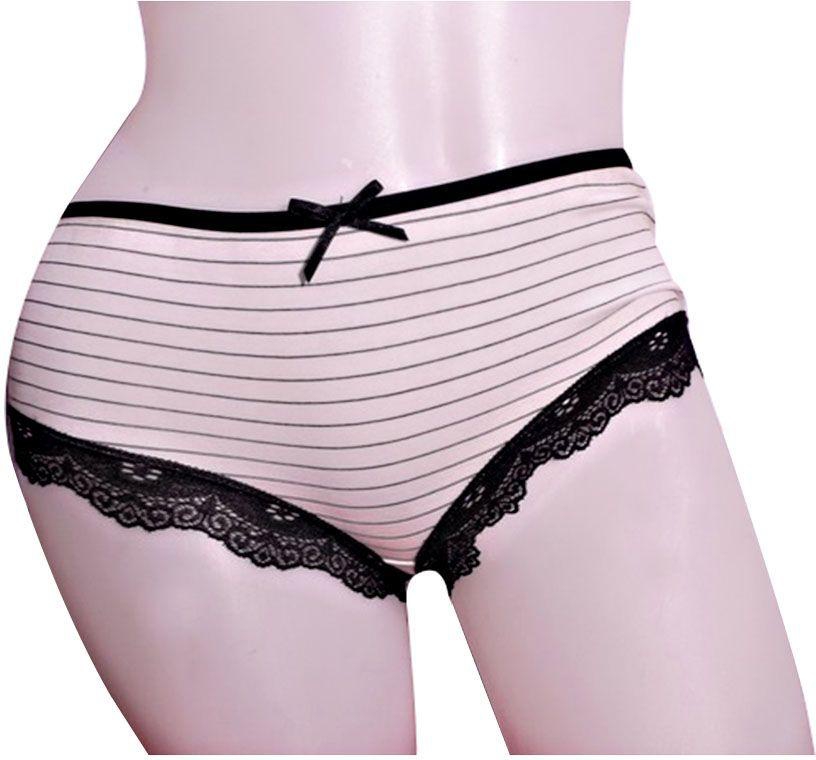 Panty 1126 For Women - White And Black, Small