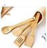 5 Pcs Bamboo Cooking/Serving Spoon Mwiko Set With Holder