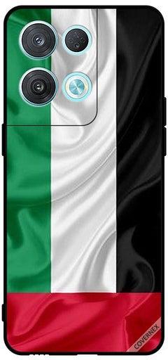 Protective Case Cover For Oppo Reno8 Pro UAE Flag Cloth