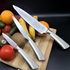 HX KITCHEN 7 pcs Chef Knife Set, Stainless Steel Kitchen Knives Set, Super Sharp Cutlery Set with Stand, Scissors & Sharpener (Silver)