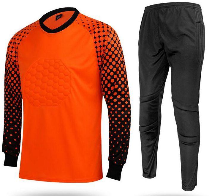 Comfortable Football Goalkeeper Clothing Soccer Jersey Set Sports Suit for Men