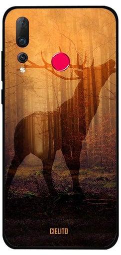 Swamp Deer Shadow Printed Protective Case Cover For Huawei Nova 4 Brown