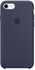Apple جراب سيليكون - آيفون 7 - أزرق غامق
