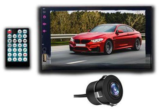 7-inch Car Screen With USB Output, AUX Output, Bluetooth And Mirror Link With Rear Camera