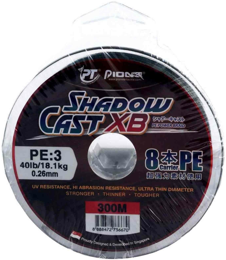 Pioneer Shadow Cast XB Fishing Line Black 300m 40LB