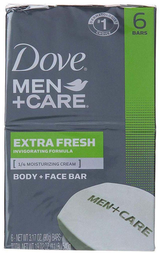 Pack Of 3 Men Care Extra Fresh Body Face Soap Bar-6 Soap 3 x 540 g