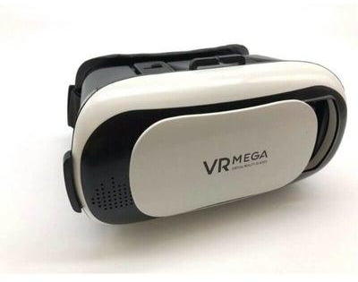 نظارة الواقع الافتراضي VR ميجا ثلاثية الأبعاد للهواتف الذكية - أبيض / أسود