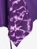 Plus Size Handkerchief Tie Dye Lace Up Tee - L | Us 12