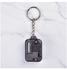 Mini Gold-Plated Movement Square Keychain Pendant Music Box Music Box Birthday Gift Creative Gifts Black