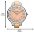 Fossil Womens Quartz Watch, Analog Display and Stainless Steel Strap