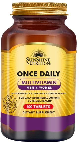 Sunshine Nutrition Once Daily Multivitamin Men & Women 100tabs