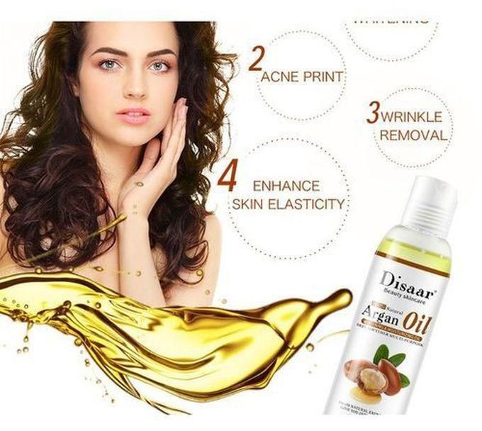 Disaar 100% Pure Organic Argan Oil For Hair, Beard, Face & Body