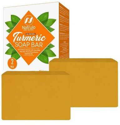 Turmeric Soap Bar For Face & Body All Natural Brightening Turmeric Skin Soap Turmeric Face Soap Reduces Acne Brightens Scars & Cleanses Skin Turmeric Bar Soaps For All Skin Types Made In Usa (2 Pack)