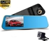 Full HD 1080P Car Video Camera with Dual Lens for Vehicles with Night Vision Reverse Parking Rear Cam (Touch screen).