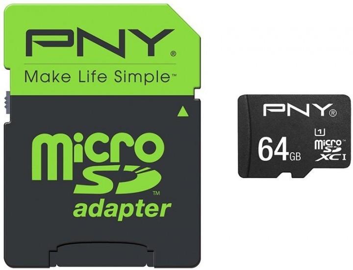PNY SDU64G10HIGPER80EF 80MB/s High Performance Micro SDXC Card 64GB