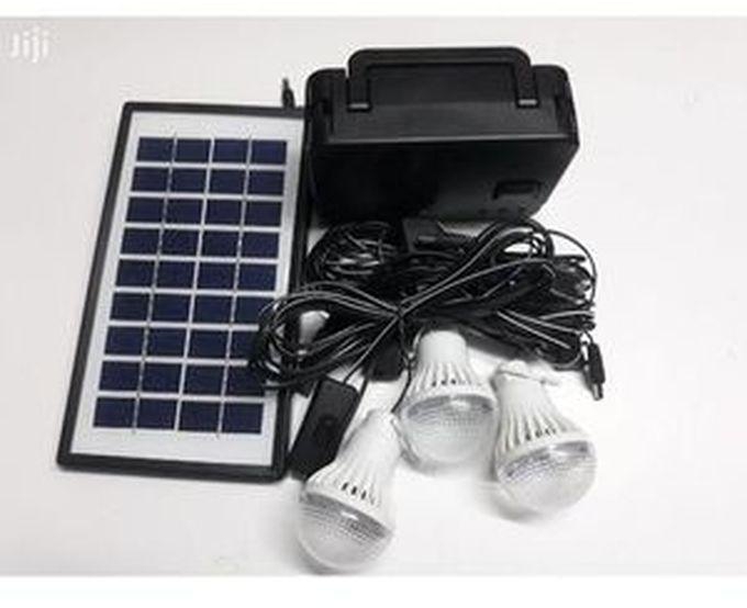 Kamisafe Solar Lighting System With 3 Bulbs And Panel
