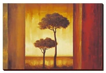 Decorative Wall Painting Gold/Brown 40x30cm