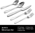 Silverware Set, Umite Chef 20-Piece Silverware Flatware Cutlery Set, Stainless Steel Utensils Service for 4, Include Knife/Fork/Spoon, Mirror Polished Dishwasher Safe