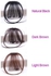 Estelle Human Hair Air Bangs Clip in Bangs Hair Extensions with Temples One Piece Clip on Front Bangs Hairpiece 100% Human Real Hair Fringe for Women (#4 Light Brown)