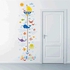 ملصق حائط من DAYON مقياس نمو الارتفاع، ملصقات جدارية قابلة للإزالة للأطفال غرفة نوم الأطفال غرفة المعيشة (عالم تحت البحر)