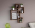 Get MDF Wood Shelving Unit, 73×12×110 cm - Brown with best offers | Raneen.com