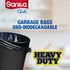 Sanita Club Garbage Bags Biodegradabel Flat,55 Gallons X-Large 15 Bags- Babystore.ae
