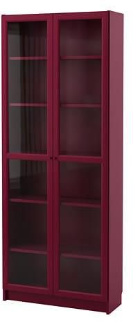 Billy Bookcase With Glass Doors Dark Red Price From Ikea In Egypt