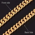 Broad necklace of metal coated K 18 gold Item No 973 - 1