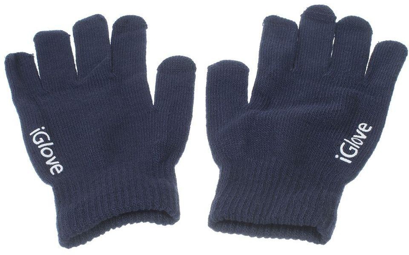 IGLOVE Interwoven Touch Screen Gloves for iPhone iPad and Capacitive Touchscreen Devices - Dark Blue