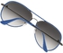 Ferrari Aviator Sunglasses for Women - Full Rim Blue Frame, Grey Lens