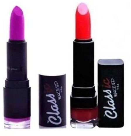 Classic Make Up 2Pcs Lasting Matte Lipstick::- Nicky Minaj & Ruby Woo%
