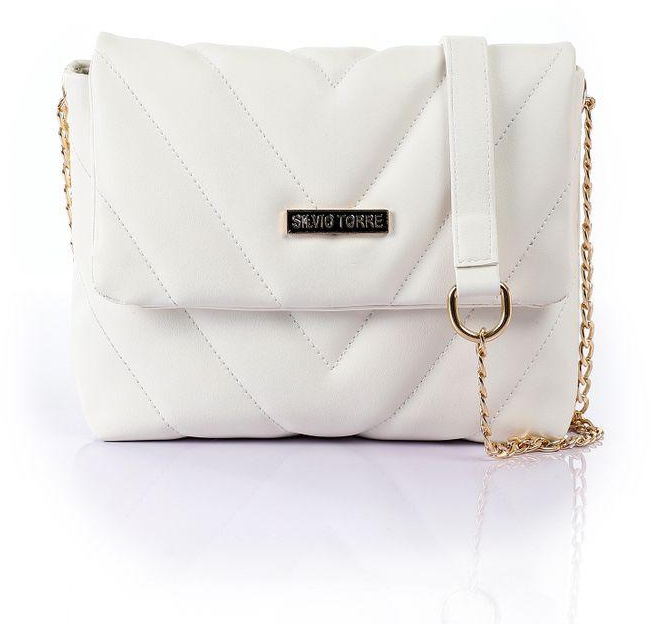 Silvio Torre Stylish Trendy Handbag-Bag -white