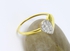 VP Jewels 10K Solid Gold 0.13ct Genuine Diamond Heart Ring - Size US 6.5