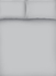 طقم شرشف سرير بحواف مطاطية مصنوع من نسيج قطني بنسبة 100٪ ويحتوي على 144 خيطاً في البوصة المربعة ويأتي بمقاس مفرد، يتضمن شرشف سرير مقاس 120 × 200 سم وغطاء وسادة مقاس 50 × 75 سم، لون رمادي جلاسير