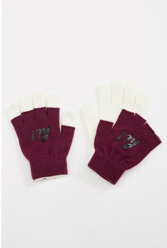 Defacto Woman Purple Gloves