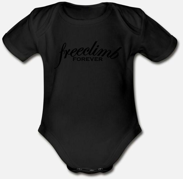 Freeclimb Forever Plain 1c Organic Short Sleeve Baby Bodysuit