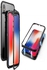 Apple iPhone Xs Max Case 360 Degree Full Cover 2 Pieces Metal Frame Magnetic Tempered Glass Back Case