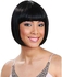 Synthetic Hair Wig Short Black Straight