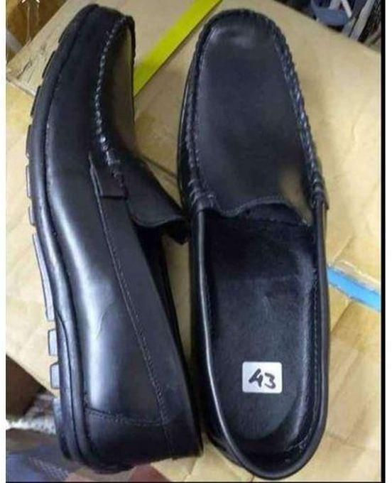 Fashion Men's Leather Loafer Shoes/BLACK