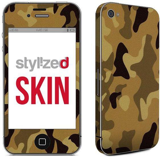 Stylizedd Premium Vinyl Skin Decal Body Wrap For Apple Iphone 4 - Camo Mini Desert