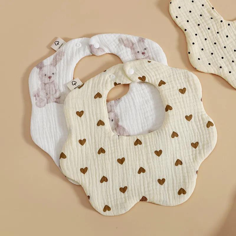 Baby's Cotton Gauze Saliva Towel Baby Supplies Wholesale Infant Bib Baby Saliva Pocket Saliva Towel Scarves