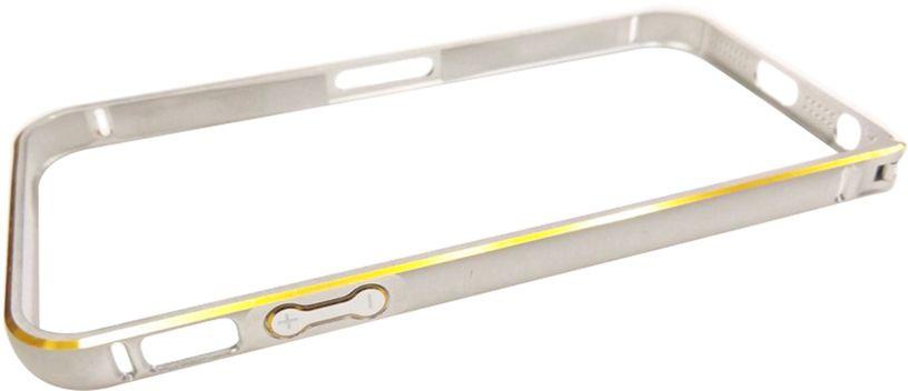 Frame Cover Prav_10 For Apple iPhone 5s - Silver and Gold