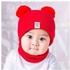 Genetic Fashion Baby Hat And Scarf Set Age 1 And 8 Years-Red