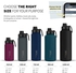 720°DGREE Vaccum Insulated Water Bottle “noLimit“ - 410ml - Leakproof, BPA-Free, Thermo Stainless Steel Flask - For Carbonated Drinks, Kids, Children, Sports, Gym, School, Travel, Outdoor +Sports-Cap