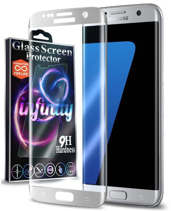 Infinity Real Curved Glass Screen Protector For Samsung Galaxy S7 Edge - Silver