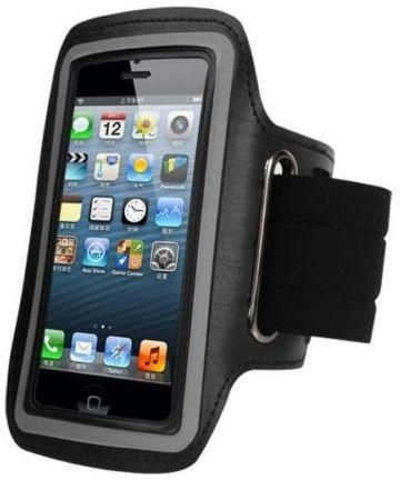 حمالة هاتف بتصميم حزام يد للرياضيين لهواتف ايفون 6+ 5.5 انش - اسود