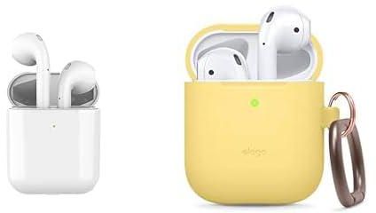 Vidvie s bt847 Mini Wireless Vbuds Headphones - White, Elago airpods hang case - yellow