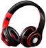 Stereo Bluetooth Wireless Over-Ear Headphone With Microphone Red/Black